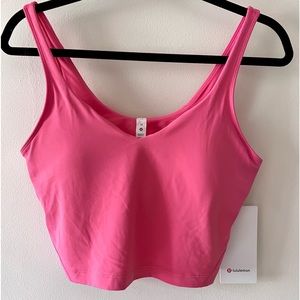 New Women Active Lululemon Align Active Bra Tank SportsBra Top Guava Pink Crop